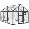 vidaXL voliere 1,79x3x1,85 m aluminium s&oslash;lvfarvet