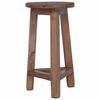 vidaXL Taburet Naturfarvet 28 x 28 x 50 cm Mahogni Tr&aelig;