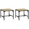 vidaXL sideborde 2 stk. 40x40x35 cm konstrueret tr&aelig; sonoma-eg