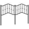 vidaXL udskiftningsgavl 150 cm metal sort