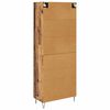 vidaXL Highboard Gammelt tr&aelig; 69,5 x 34 x 180 cm Konstrueret tr&aelig;