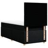 vidaXL kontinentalseng med madras 90x200 cm stof sort