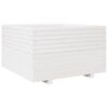 vidaXL plantekasse 80x80x49,5 cm massivt fyrretr&aelig; hvid