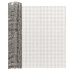 vidaXL Netsk&aelig;rm 60 x 500 cm 3 Mesh Rustfrit st&aring;l 201 S&oslash;lv