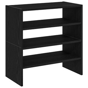 vidaXL skostativer stabelbare 2 stk. 60x30x30,5 cm sort-eg