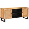 vidaXL TV-skab med hylde Brun 105 x 33 x 46 cm Massivt mangotr&aelig;