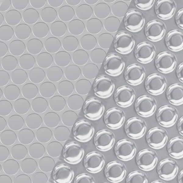 vidaXL poolovertræk 488 cm PE sølvfarvet