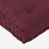 vidaXL Sofa pude Bordeaux 120 x 80 x 12 cm Stof