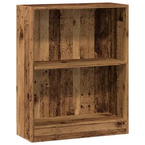 vidaXL bogreol 60x24x76 cm konstrueret tr&aelig; antikt tr&aelig;