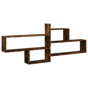 vidaXL v&aelig;ghylde 167,5x18x68 cm konstrueret tr&aelig; r&oslash;get egetr&aelig;sfinish
