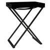 vidaXL foldbart bakkebord 48x34x61 cm MDF sort