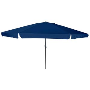 vidaXL Havesol 394 x 394 x 248 cm Polyester og St&aring;l Azurbl&aring;