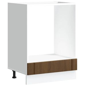 vidaXL ovnskab Lucca konstrueret tr&aelig; brun egetr&aelig;