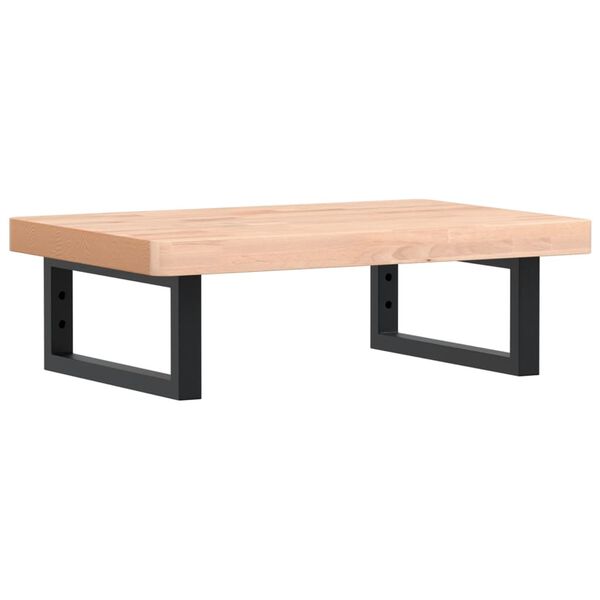 vidaXL badev&aelig;relseshylde st&aring;l og massivt b&oslash;getr&aelig;