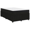vidaXL Sengestel med madras Sort 120 x 200 cm Stof