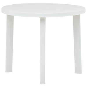 vidaXL havebord 89 cm plastik hvid
