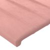 vidaXL sengeramme med sengegavl 200x200 cm fl&oslash;jl pink