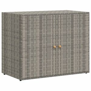 vidaXL opbevaringsskab til haven 100x55,5x80 cm polyrattan gr&aring;