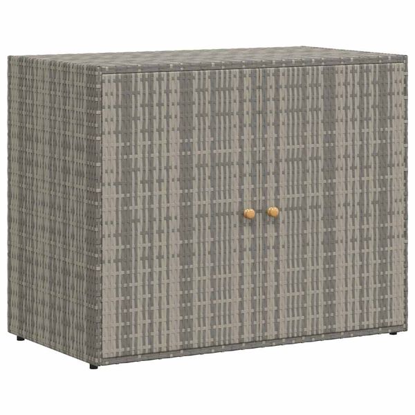 vidaXL opbevaringsskab til haven 100x55,5x80 cm polyrattan gr&aring;