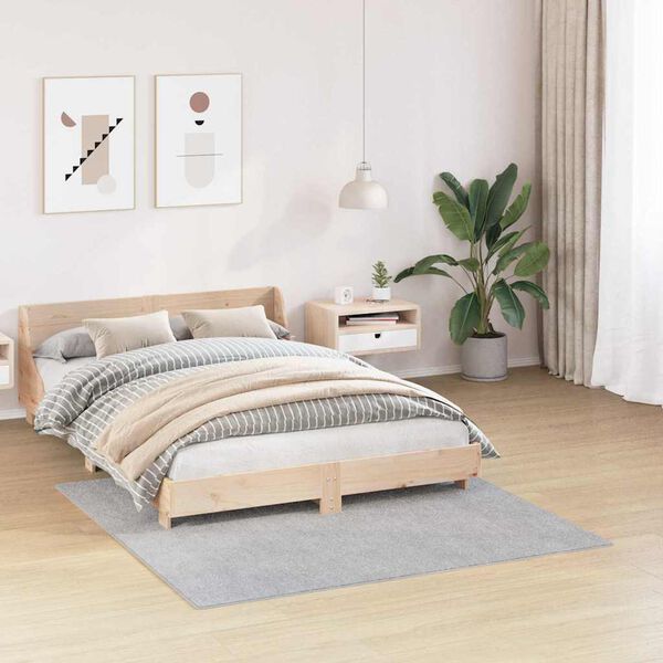 vidaXL Anti-slip Shaggy t&aelig;ppe Gr&aring; 160 x 160 cm PP