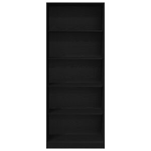 vidaXL Garderobeskab Sort eg 80 x 50 x 200 cm Konstrueret tr&aelig;