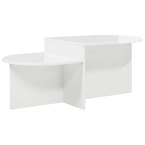 vidaXL Sofabord Hvid h&oslash;jglans 100 x 50 x 40 cm Konstrueret tr&aelig;
