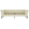 vidaXL daybed 80x200 cm kunstlæder cremefarvet