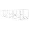 vidaXL udend&oslash;rs hundeg&aring;rd 2x14x2 m galvaniseret st&aring;l s&oslash;lvfarvet