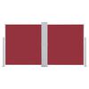 vidaXL sammenrullelig sidemarkise 160 x 600 cm rød