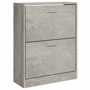 vidaXL skoskab 63x24x81 cm konstrueret tr&aelig; betongr&aring;