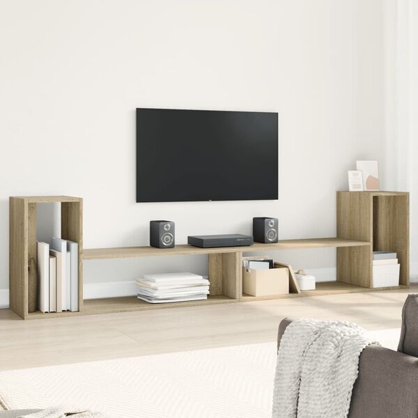 vidaXL tv-borde 2 stk. 100x30x50 cm konstrueret tr&aelig; sonoma-eg