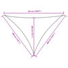 vidaXL solsejl 3x3x4,24 m trekantet oxfordstof terrakotta