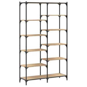 vidaXL bogreol 100x32x170 cm konstrueret tr&aelig; og jern sonoma-eg