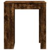 vidaXL barbord med stativer 95x47x103,5 cm konstrueret træ røget eg