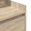 vidaXL sengebord med 2 skuffer 38x34x80 cm sonoma-eg