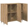 vidaXL Sideboard Artisan Egetr&aelig; 90 x 34 x 80 cm Konstrueret tr&aelig;
