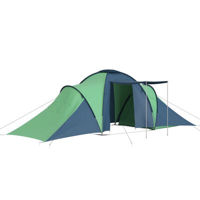 vidaXL telt 6-personers blå og grøn