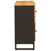 vidaXL Sideskab med opbevaring Brun 80 x 33 x 75 cm Massivt mangotr&aelig;