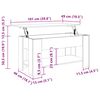 vidaXL sofabord 101x49x52 cm konstrueret tr&aelig; hvid