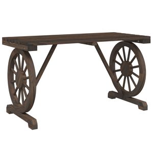 vidaXL havebord 115x55x65 cm massivt grantr&aelig;