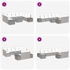 vidaXL Havesofa S&aelig;t med opbevaring 10 pcs Beige Poly rattan