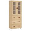 vidaXL h&oslash;jskab 69,5x34x180 cm konstrueret tr&aelig; sonoma-eg