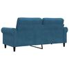 vidaXL 2-personers sofa 140 cm fl&oslash;jl bl&aring;