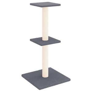 vidaXL kradsetr&aelig; med sisalstolper 73 cm m&oslash;rkegr&aring;