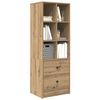 vidaXL Highboard med skuffe Artisan Egetr&aelig; 45,5 x 34 x 127 cm