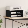 vidaXL Printerstand Sort eg 49 x 40 x 22.5 cm Konstrueret tr&aelig;