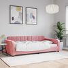 vidaXL daybed 100x200 cm velour pink