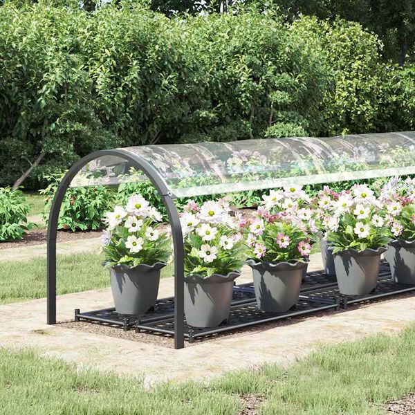 vidaXL klar presenning med &oslash;jer 1x5 m PVC