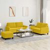 vidaXL sofas&aelig;t 3 dele med hynder velour gul
