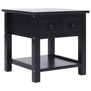 vidaXL sidebord 40 x 40 x 40 cm kejsertr&aelig; sort